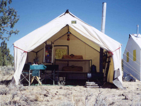 montana canvas wall tent 12' x 18' x 5' x 8½'